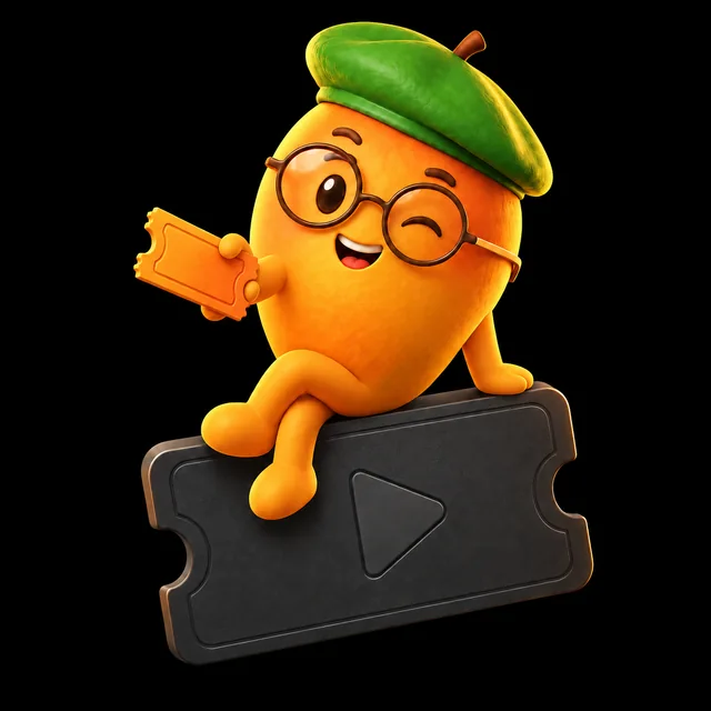 Mango offers a ticket while sitting on a player pass.